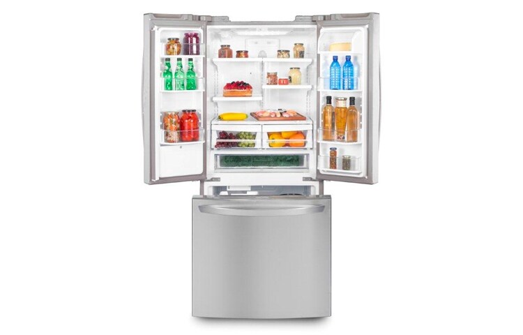 LG Nevecon tipo europeo, No Frost, 590Lts, Acero inoxidable, GM-F208JSNP