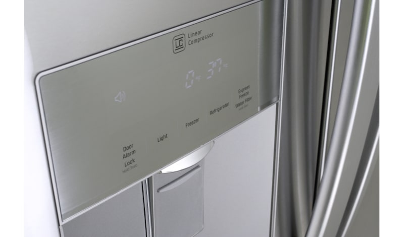 LG Nevecón Tipo europeo capacidad 646 LTS, No frost, Acabado Acero Inoxidable, Inverter Lineal Compressor, GM-F223RSXM