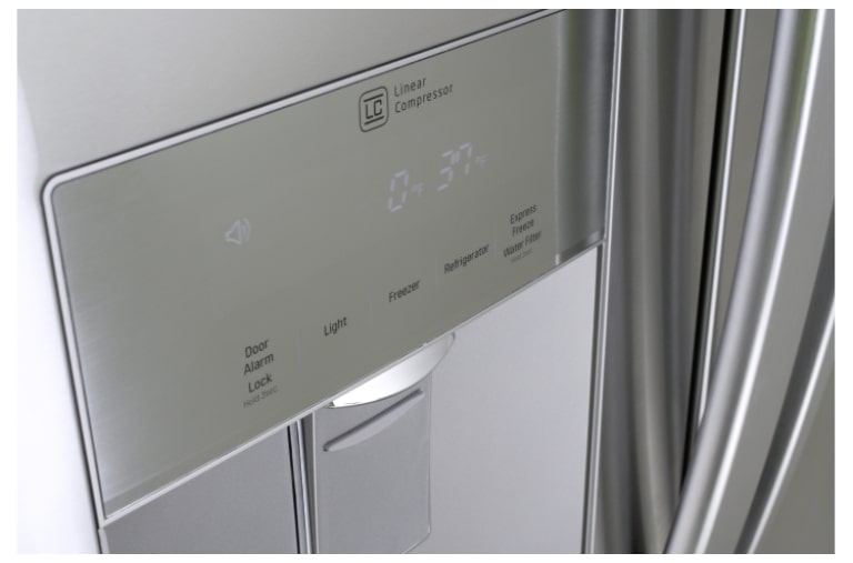 LG Nevecón Tipo europeo capacidad 646 LTS, No frost, Acabado Acero Inoxidable, Inverter Lineal Compressor, GM-F223RSXM