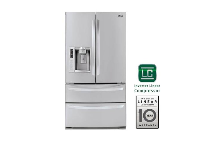 LG Nevecon tipo europeo, No Frost, 743Lts, Linear Compressor, Acero inoxidable, GM-L26ANSJP