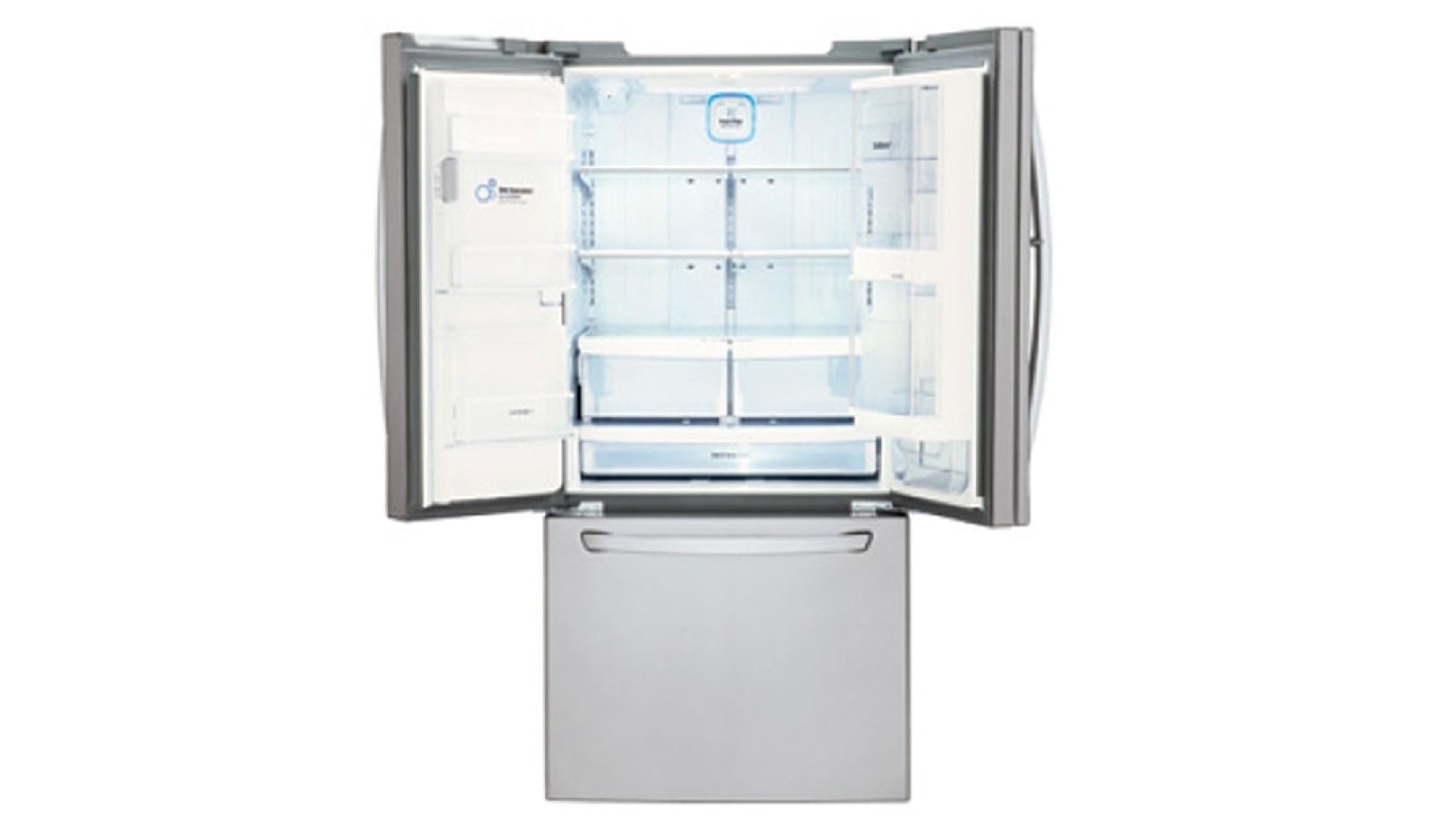 LG Nevecón Tipo europeo Door-in-Door®, capacidad 738 LTS, No frost, Acabado Acero Inoxidable, Filtro Fresh Filter, Inverter Lineal Compressor, GM63SDS