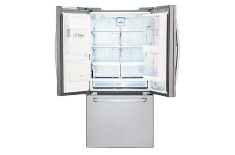 LG Nevecón Tipo europeo Door-in-Door®, capacidad 738 LTS, No frost, Acabado Acero Inoxidable, Filtro Fresh Filter, Inverter Lineal Compressor, GM63SDS