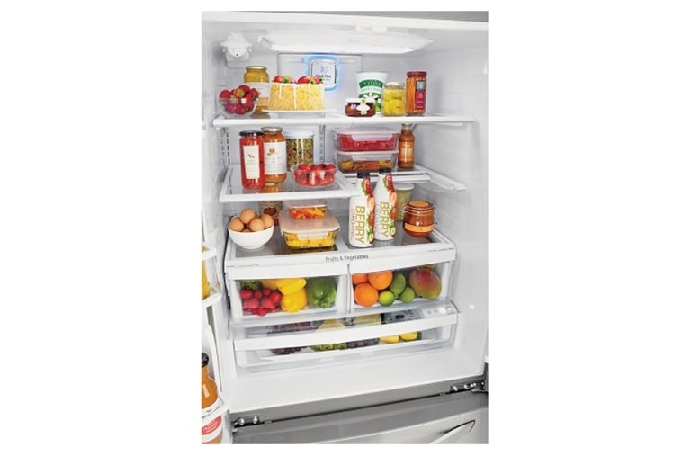 LG Nevecón Tipo europeo Door-in-Door®, capacidad 738 LTS, No frost, Acabado Acero Inoxidable, Filtro Fresh Filter, Inverter Lineal Compressor, GM63SDS