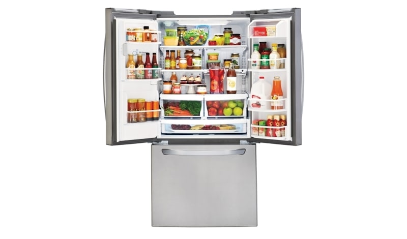 LG Nevecón Tipo europeo capacidad 741 LTS, No frost, Acabado Acero Inoxidable, Filtro Fresh Filter, Inverter Lineal Compressor, GM63SGS