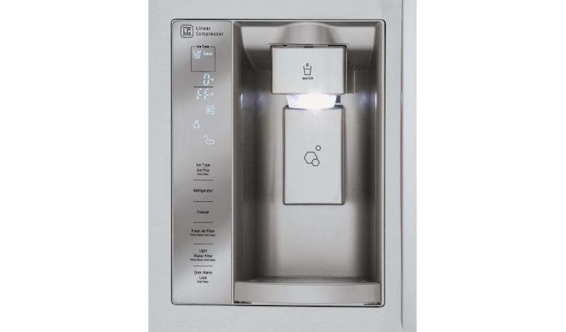LG Nevecón Tipo europeo capacidad 741 LTS, No frost, Acabado Acero Inoxidable, Filtro Fresh Filter, Inverter Lineal Compressor, GM63SGS