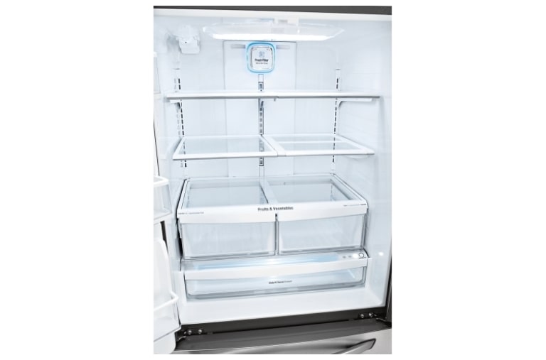 LG Nevecón Tipo europeo capacidad 741 LTS, No frost, Acabado Acero Inoxidable, Filtro Fresh Filter, Inverter Lineal Compressor, GM63SGS