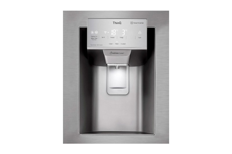 Vista dispensador de agua de Nevecón LG GM78SGP
