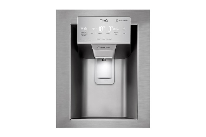 LG Nevecon LG French Door 793L Plata Disp. de agua/hielo , GM78SGP