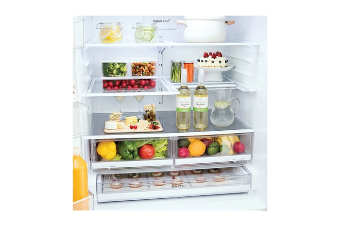 LG Nevecon LG French Door 793L Plata Disp. de agua/hielo , GM78SGP