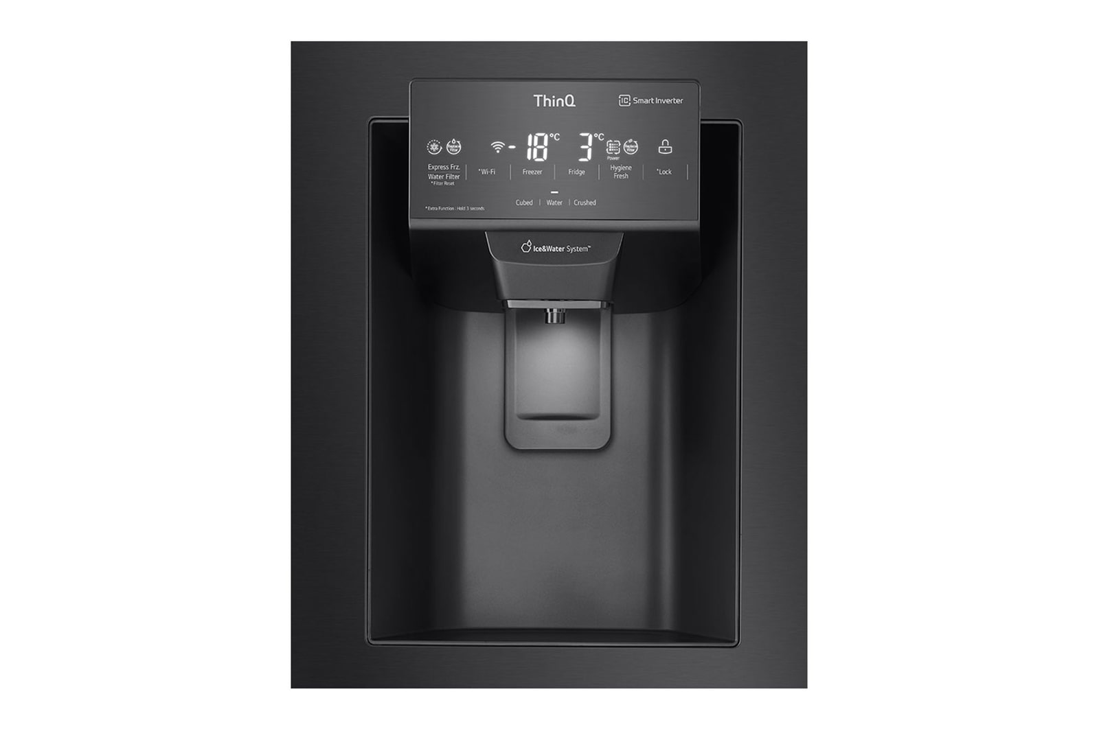 Vista dispensador de agua de Nevecón LG GM78SGT