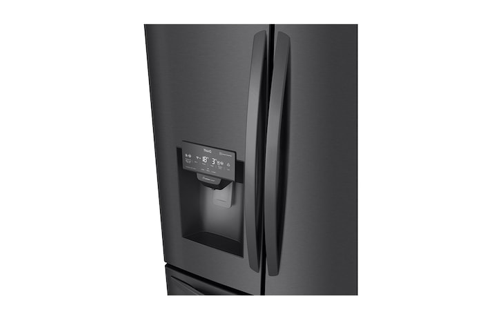 Nevecón LG GM78SGT espacio de apertura de puertas y dispensador de agua