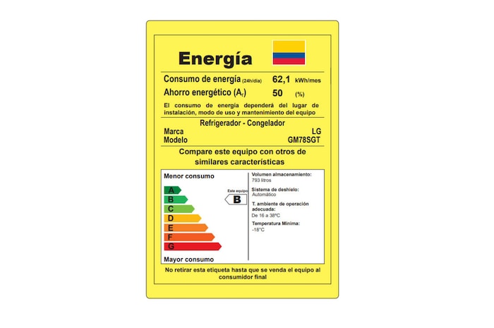 Consumo energético Nevecón