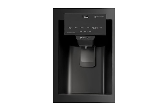 Nevecón LG GM78SXT InstaView dispensador de agua vista frontal