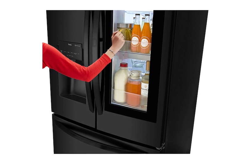 Nevecón LG GM78SXT InstaView vista de alimentos