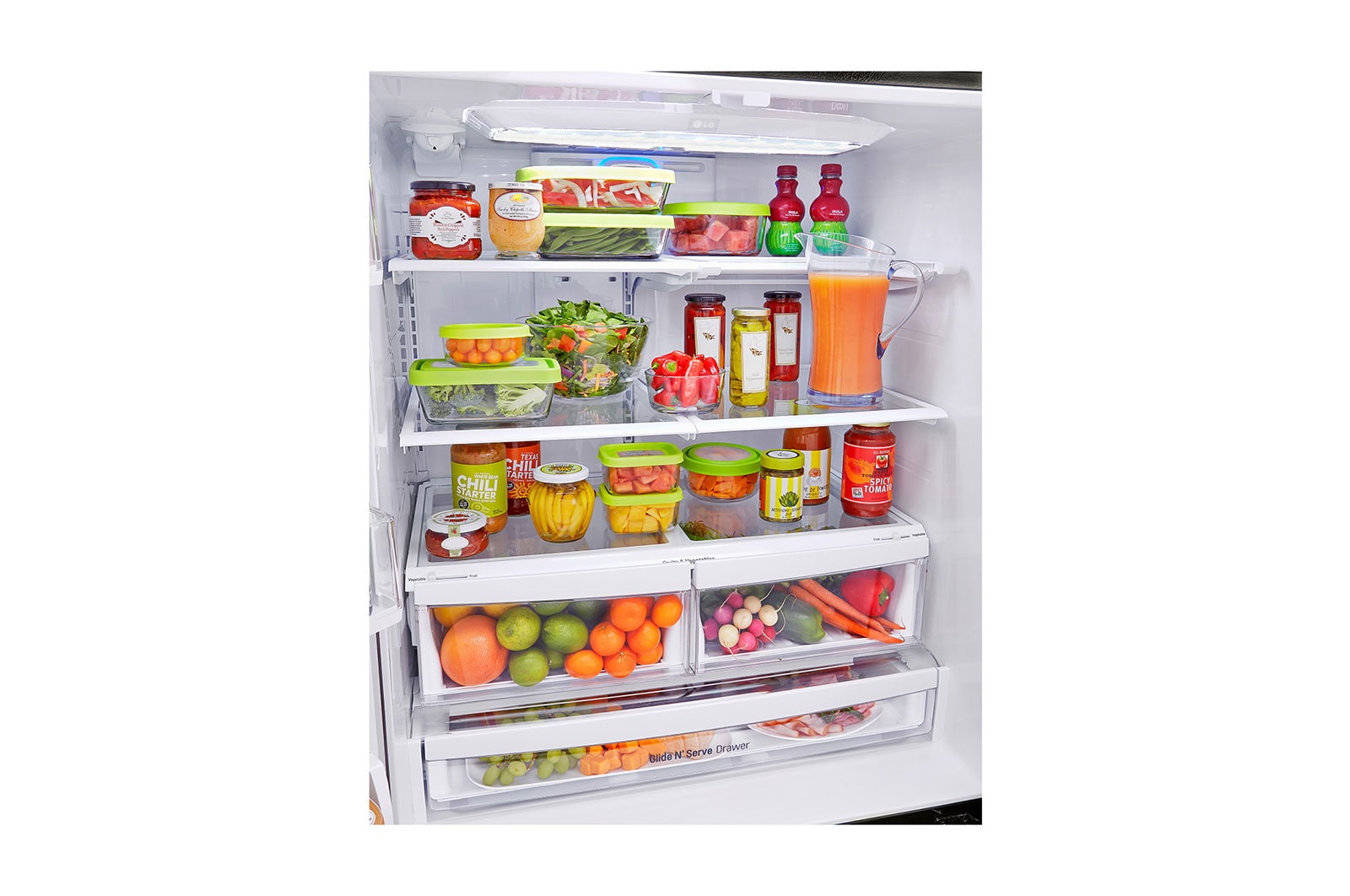 LG Nevecón Tipo europeo 4 puertas, capacidad 784 LTS, No frost, Acabado Acero Inoxidable, Inverter Lineal Compressor, GM80SGS