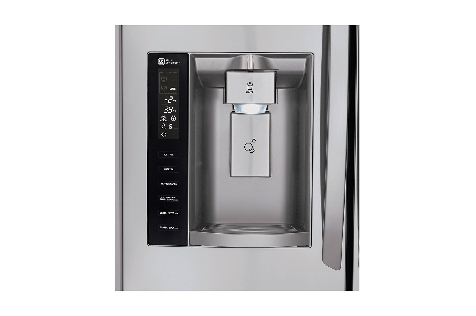 LG Nevecón Tipo europeo 4 puertas, capacidad 784 LTS, No frost, Acabado Acero Inoxidable, Inverter Lineal Compressor, GM80SGS