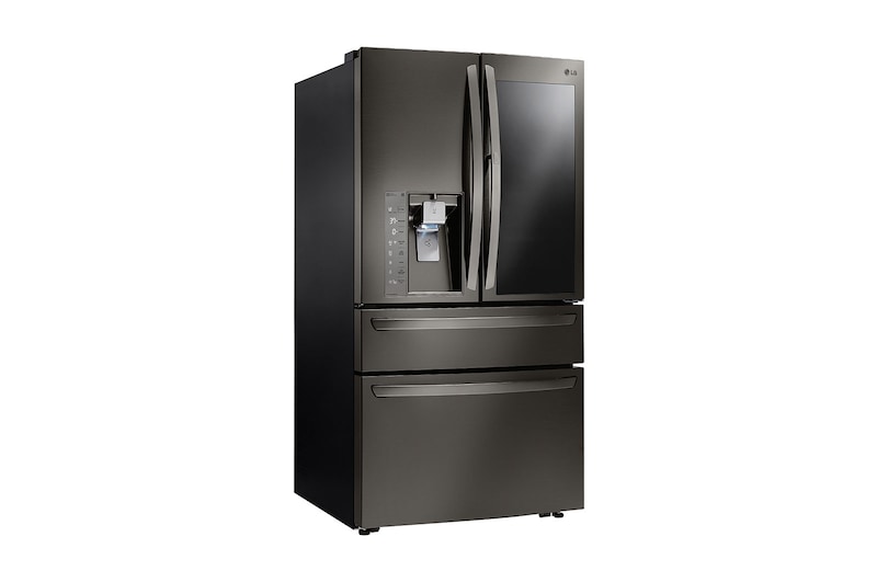 LG InstaView Door-in-Door™ de 895 LTS Nevecón Tipo Europeo acabado Black Steel con Inverter Linear Compressor, GM84SXD