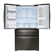 LG InstaView Door-in-Door™ de 895 LTS Nevecón Tipo Europeo acabado Black Steel con Inverter Linear Compressor, GM84SXD