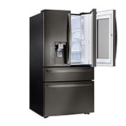 LG InstaView Door-in-Door™ de 895 LTS Nevecón Tipo Europeo acabado Black Steel con Inverter Linear Compressor, GM84SXD