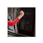 LG InstaView Door-in-Door™ de 895 LTS Nevecón Tipo Europeo acabado Black Steel con Inverter Linear Compressor, GM84SXD