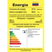 LG InstaView Door-in-Door™ de 895 LTS Nevecón Tipo Europeo acabado Black Steel con Inverter Linear Compressor, GM84SXD