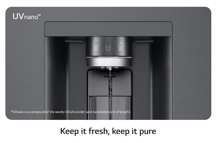 LG Nevecon LG French Door 847L Negro Mate InstaView™ UVnano™ , GM95SXV