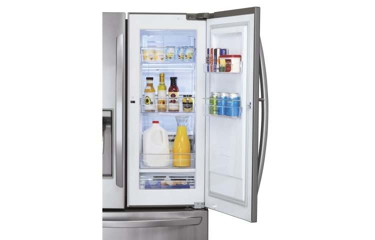LG Nevecon tipo europeo, No Frost, 880Lts, Door-in-Door™, Linear Compressor, Acero inoxidable, GR-J318LSJ