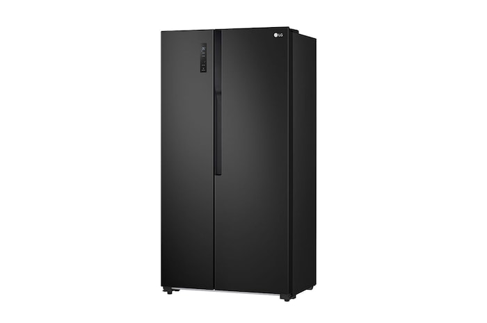 LG Nevecon LG Side by Side 519L Negro Disp. agua Multi Air Flow, GS51MPD