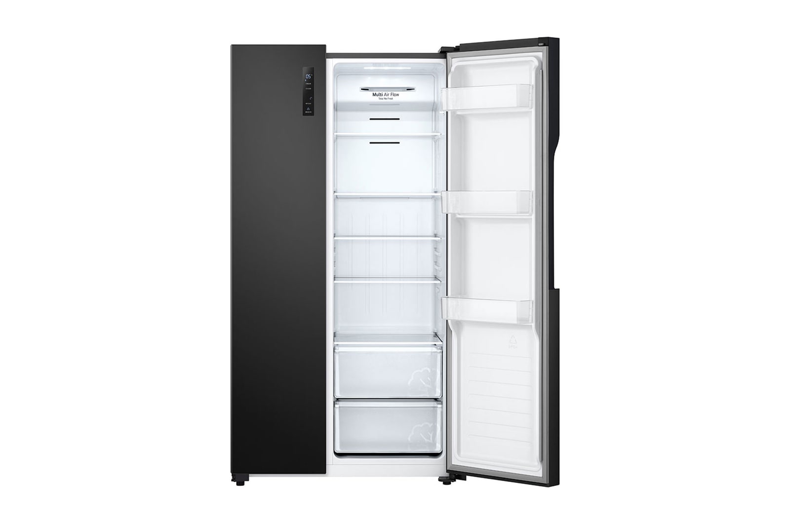 LG Nevecón SxS LG 519 lts Multi Air Flow Negro, GS51MPD