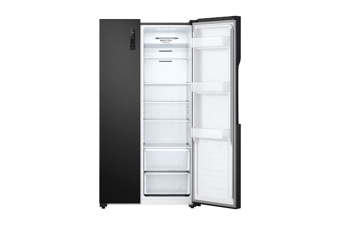 LG Nevecon LG Side by Side 519L Negro Disp. agua Multi Air Flow, GS51MPD