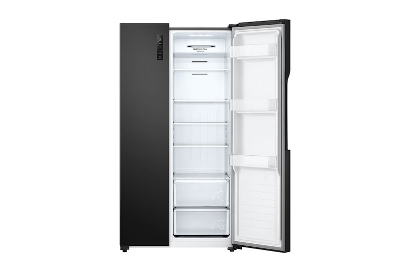LG Nevecon LG Side by Side 519L Negro, Multi Air Flow, GS51MPD