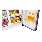 LG Nevecón Side by Side capacidad 668 LTS, No frost, Acabado Platinum silver, Inverter Lineal Compressor, GS65SPP1