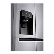 LG Nevecón Side by Side capacidad 668 LTS, No frost, Acabado Platinum silver, Inverter Lineal Compressor, GS65SPP1