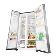LG Nevecón Side by Side capacidad 668 LTS, No frost, Acabado Platinum silver, Inverter Lineal Compressor, GS65SPP1