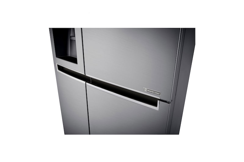 LG Nevecón Side by Side capacidad 668 LTS, No frost, Acabado Platinum silver, Inverter Lineal Compressor, GS65SPP1