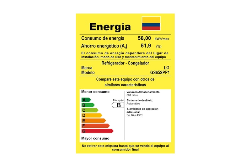 LG Nevecón Side by Side capacidad 668 LTS, No frost, Acabado Platinum silver, Inverter Lineal Compressor, GS65SPP1
