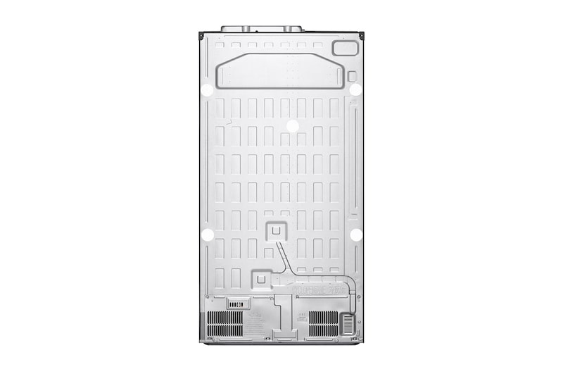 Vista trasera del nevecón LG GS66SPP.