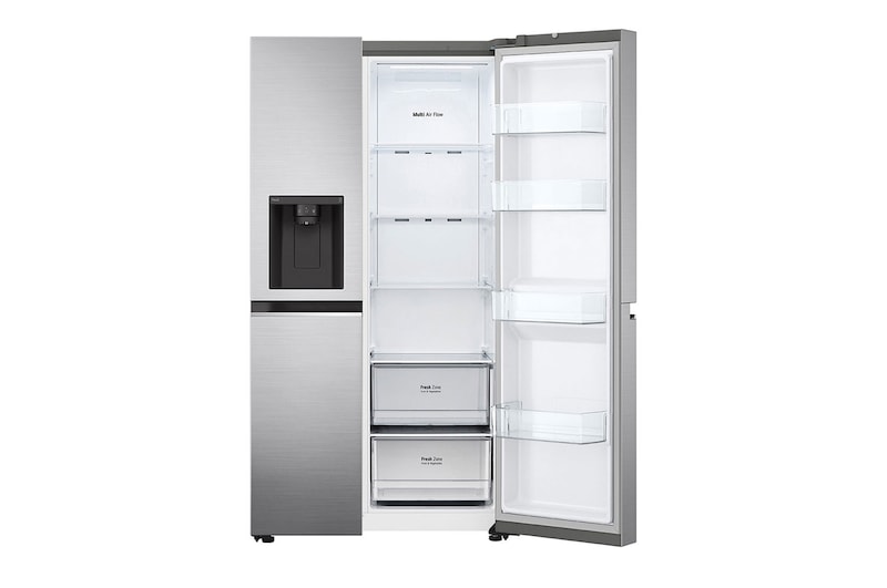 Nevecón LG GS66SPP con puertas abiertas.