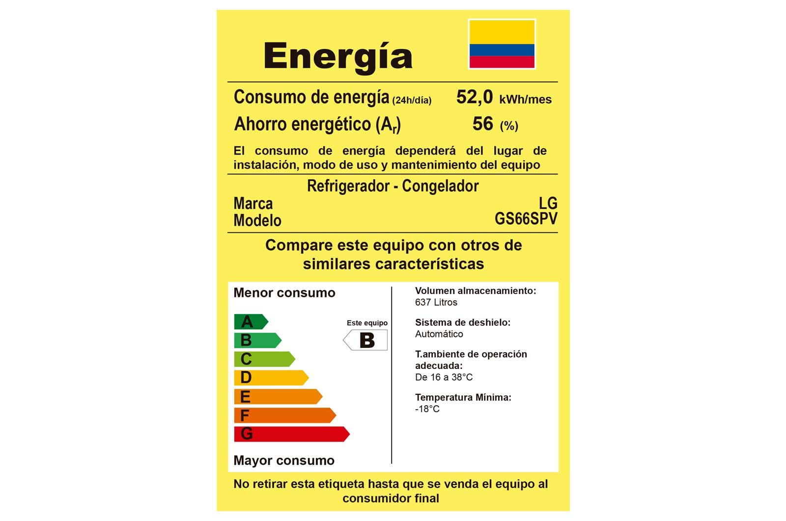 LG Nevecón LG Side by Side Color Western Black Capacidad Total Almacenamiento 637 Litros, GS66SPV