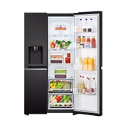 LG Nevecón LG Side by Side Color Western Black Capacidad Total Almacenamiento 637 Litros, GS66SPV