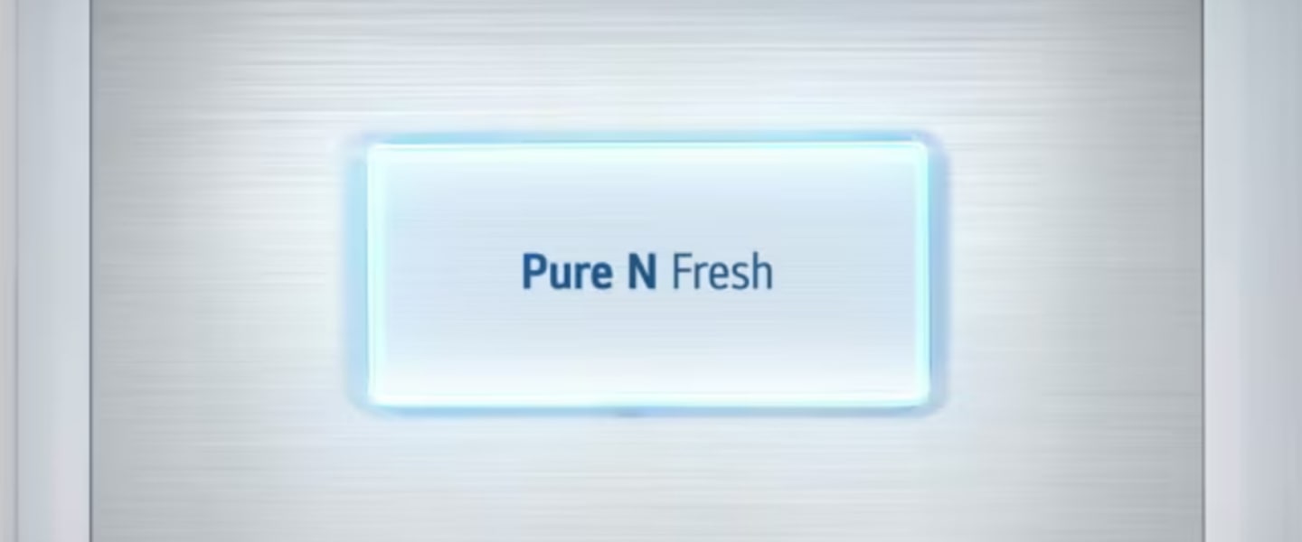 La parte Pure N Fresh del interior del producto brilla