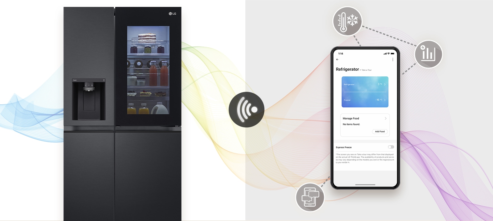 El producto y el celular se conectan vía Wi-Fi
