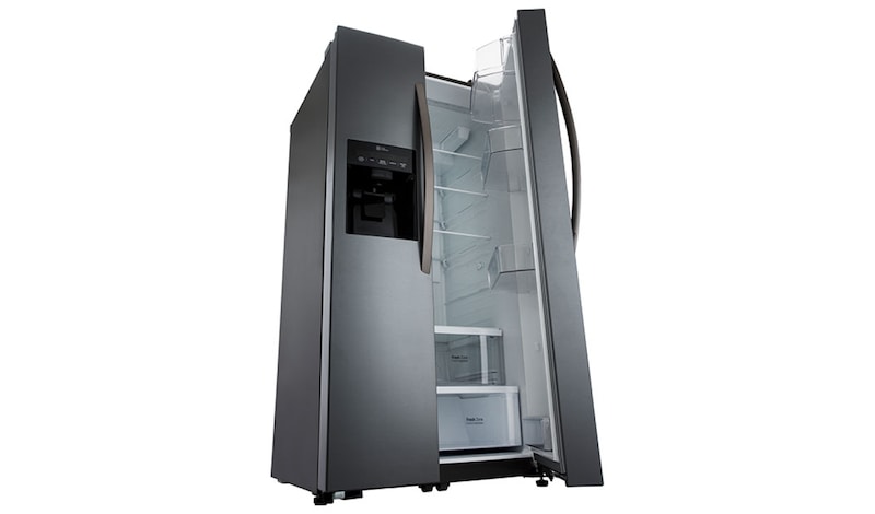 LG Nevecón Side by Side, capacidad 792 LTS, No frost, Acabado Graphite Steel, Inverter Lineal Compressor, GS73SGG