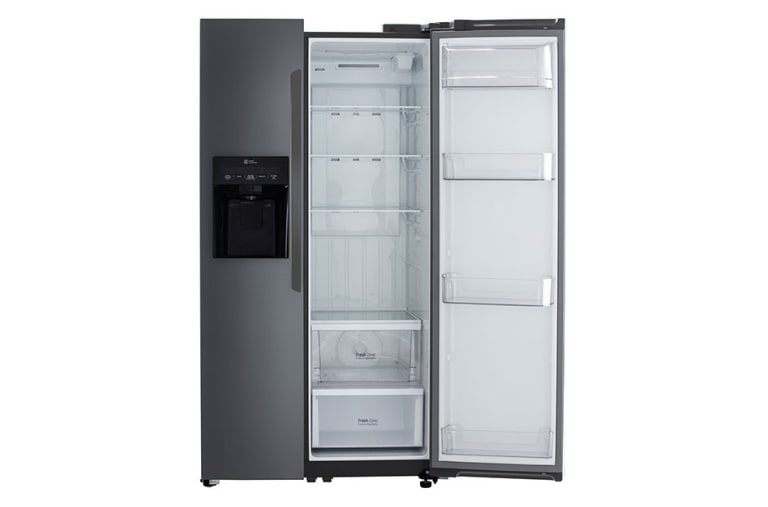 LG Nevecón Side by Side, capacidad 792 LTS, No frost, Acabado Graphite Steel, Inverter Lineal Compressor, GS73SGG