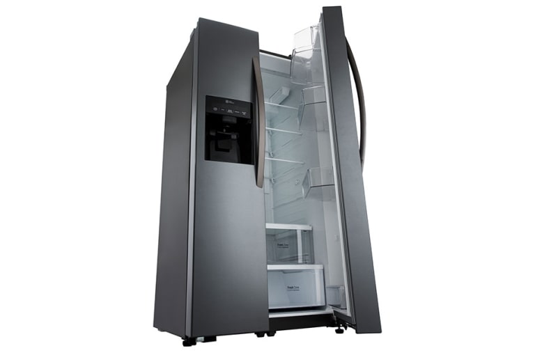 LG Nevecón Side by Side, capacidad 792 LTS, No frost, Acabado Graphite Steel, Inverter Lineal Compressor, GS73SGG