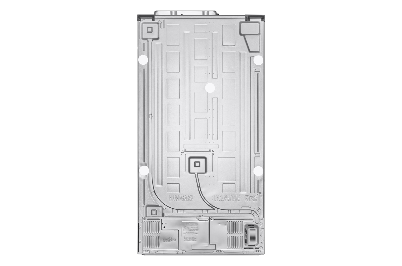 Nevecón LG GS77BPT vista trasera