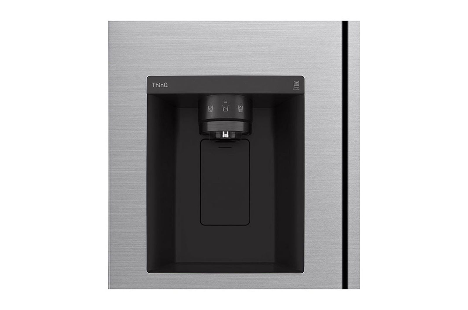 Vista dispensador de agua de Nevecón LG GS77SPP