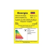 LG Nevera Top Mount de 205 LTS, No frost, Acabado Platinum silver, Inverter Linear Compressor, GT22BPGP