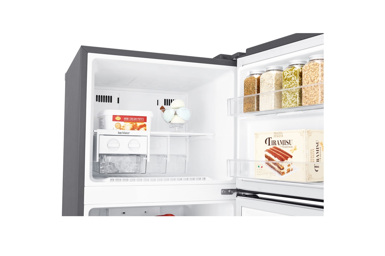 LG Nevera Top Mount Tecnología Door Cooling, capacidad 333 lts, acabado Platinum Silver 3, GT32WPPDC