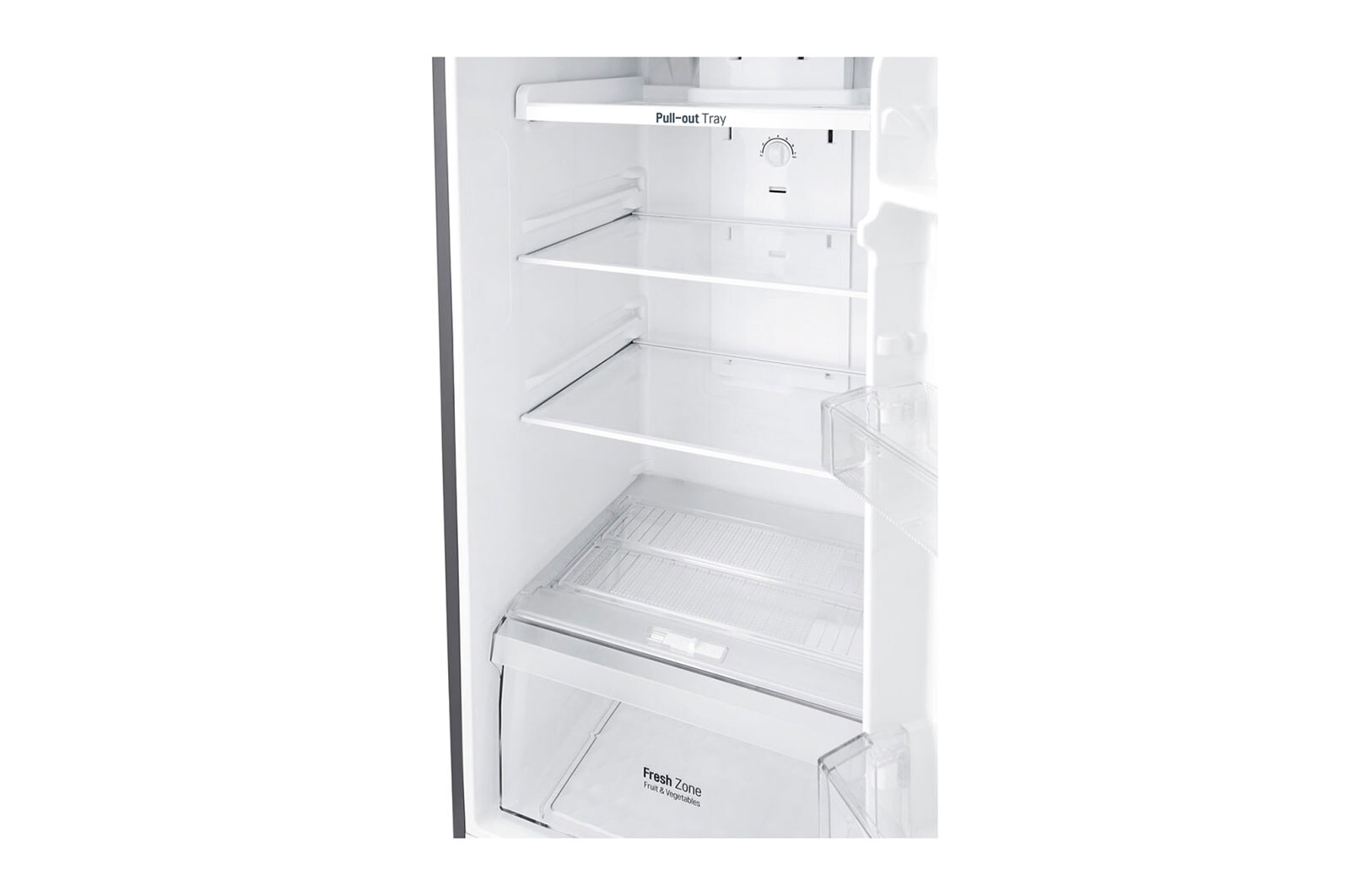 LG Nevera Top Mount, Tecnología Moist Balance Crisper, capacidad 312 lts, acabado Platinum Silver 3, GT32WPPKT